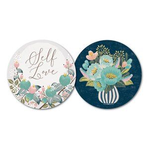 Set of 10 Luxury Paper Coasters - Self Love